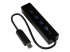 ST4300PBU3 - StarTech.com 4-Port USB 3.0 Hub with Built-in Cable - Höger vinkel