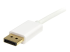 MDP2DPMM1MW - StarTech.com 1m 3 ft White Mini DisplayPort to DisplayPort 1.2 Adapter Cable M/M - Närbild